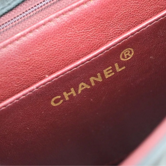 CHANEL DIANA 25 Single Flap Quilted Logo Lambskin Chain Bag and wallet - Picture 15 of 17